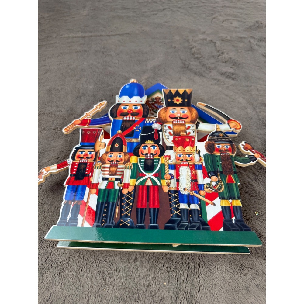 Vintage Mann Wood Musical Nutcracker House Christmas Decor Hand Painted Taiwan